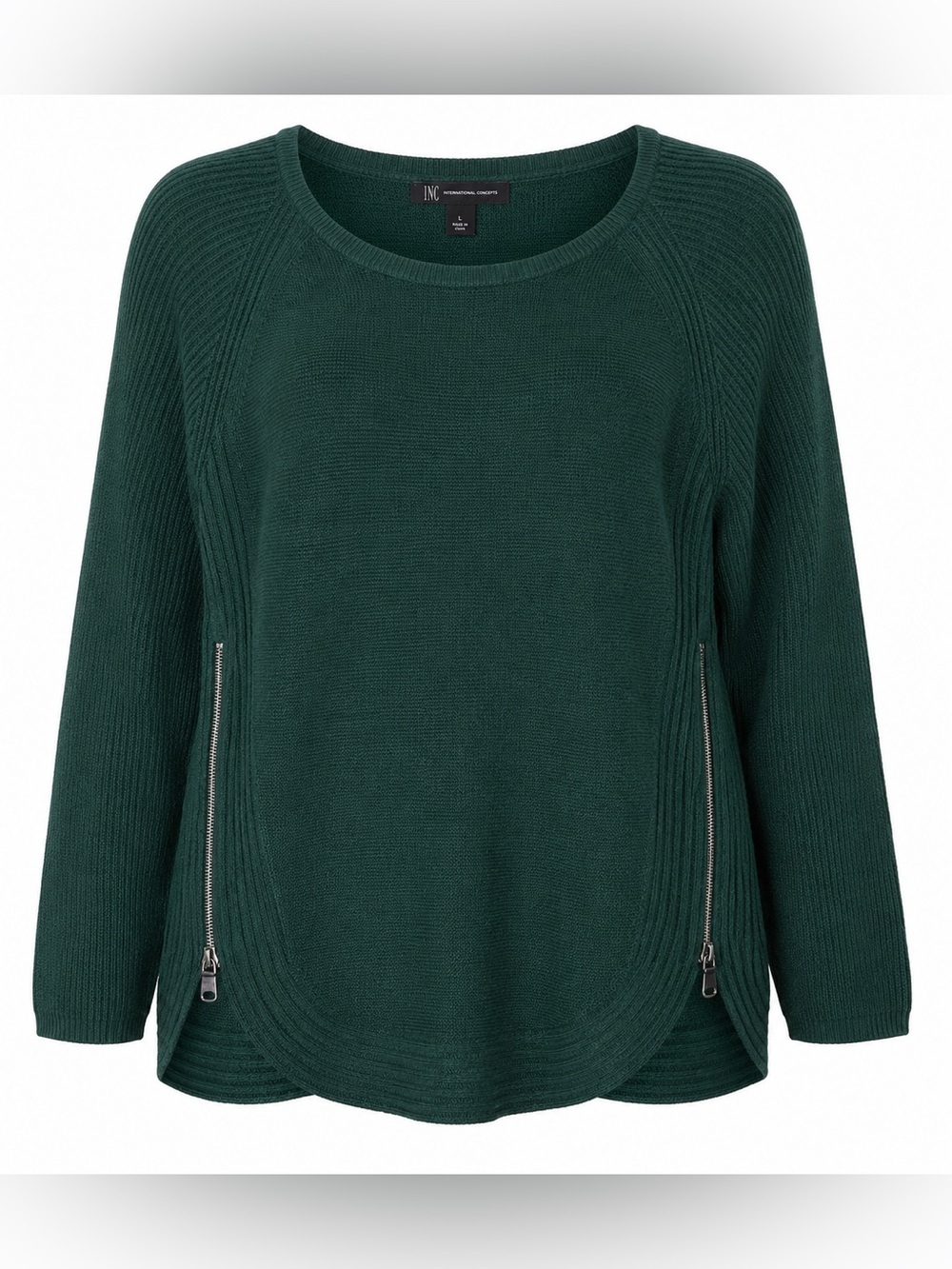 INC Green Large Sweater